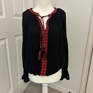 NWT Black and Red Women's Top